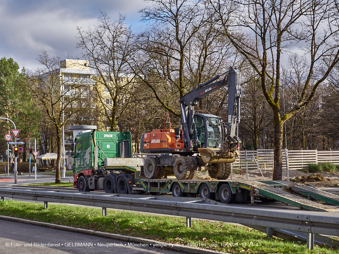 10.01.2023 - Baustelle an der Quiddestraße Haus für Kinder in Neuperlach